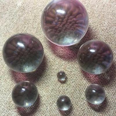 Ornamenti Sfera di Cristallo Trasparente per Casa di Città Magica, Fotografia e Decorazione - Perline di Luce e Oggetti di Scena in Vetro Solido