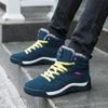 2026 Winter Large Size Lace Up High Top Cotton Lined Snow Boots Men 39-48 Hiking Durable Anti Slip Trail Running Casual Shoes