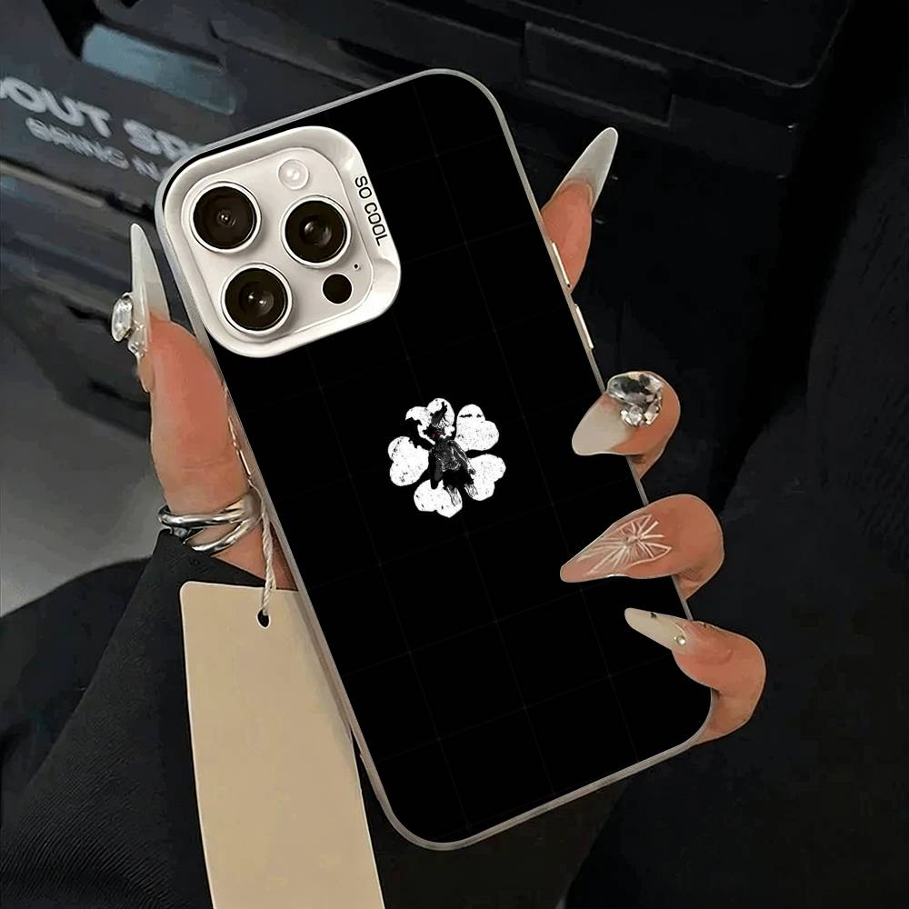 Black Clover Phone Case For IPhone 17 Air 16 15 14 13 12 11 Pro Max White Sliver Hard Cover