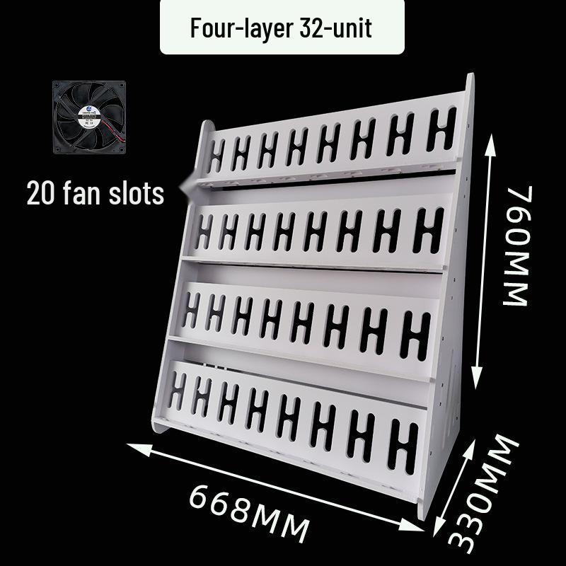 Stüdyo Çok Açılı Şarj Standı: Dikey Çoklu Telefon Tutucu ve Çok Katlı Raf