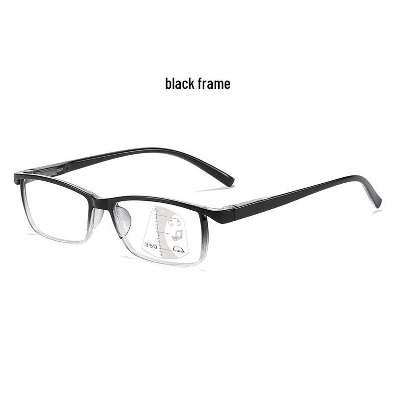Progressive Multifocal Reading Glasses: Anti-Blue Light, PC Frame, High-Volume, Suitable for Distance & Near Use