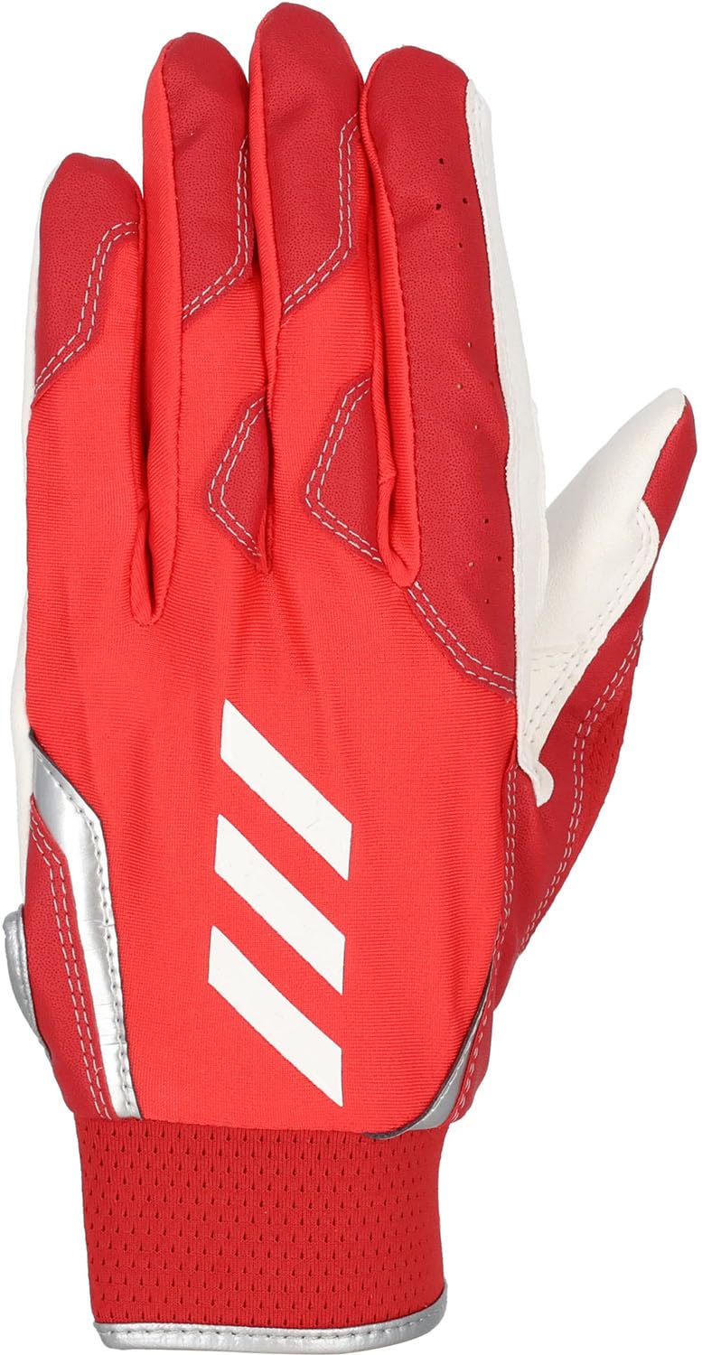 

adidas Baseball Fielding Size Red and White LHM LBG604 Gloves, 51, (6411)