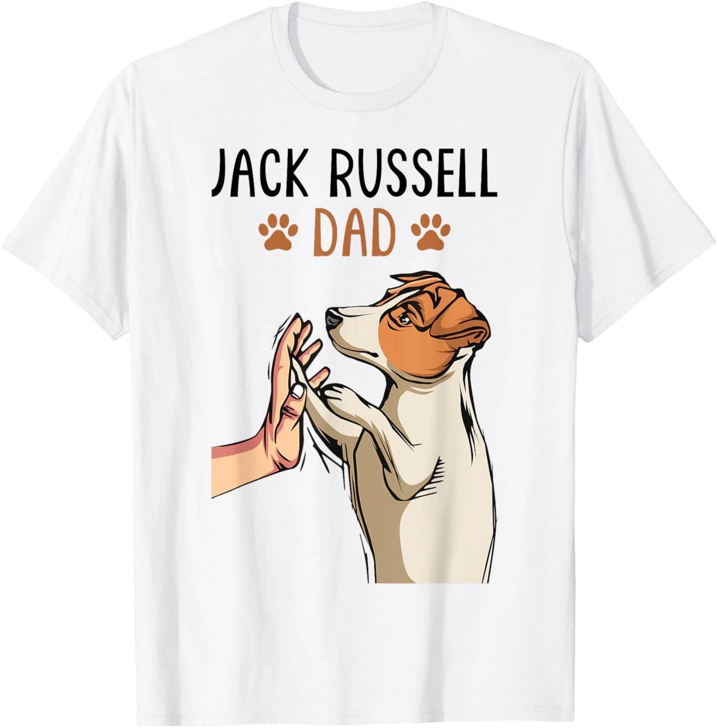 Jack Russell Terrier Dad Dog Father Funny Men Gift Unisex T-Shirt S