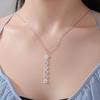 7 Chakra Pendant Necklaces for Women Stainless Steel Gold Sweater Chain Amulet Yoga Meditation Jewelry