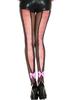 Black Fishnet Tights With Pink Corset Lacing And Bow Mh50012 Bhp