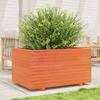 Vidaxl Garden Planter, Waxed Brown, 90X60X49.5 Cm, Pine Wood