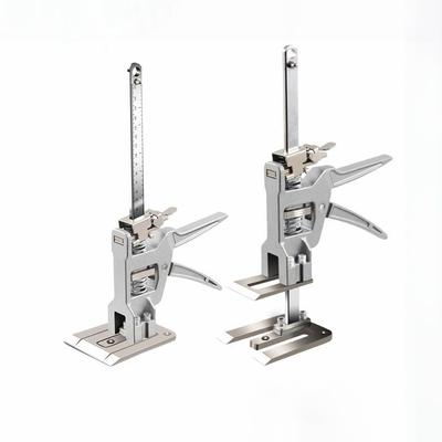 Jack Stands (Set of 2), All-Metal, with Guide Ruler, Height Adjustable, 200kg Load Capacity, Hand Lifting Tool for Furniture Moving/DIY Work, Lifting