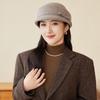 Autumn and Winter Light Luxury Wool, Short-brimmed Cap, Feminine Versatile Hat, Small Equestrian Hat