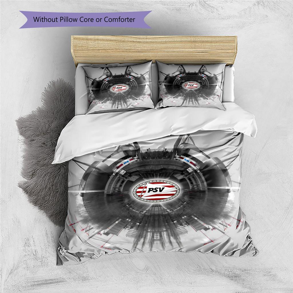 PSV logo Pattern Bedding Home Decoration Birthday Gift ( 1 duvet cover + 2 pillowcase, without core),fan merchandise.