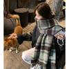 Autumn and winter new Maillard premium plaid scarf shawl retro plaid Xiaohongshu scarf