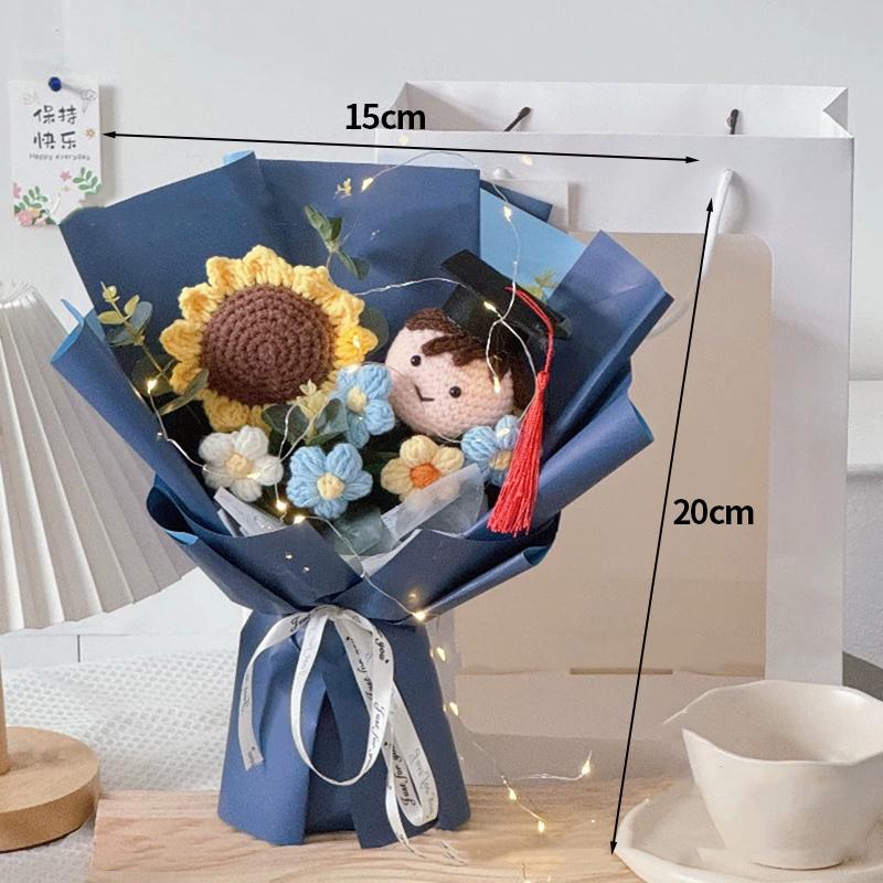 

Graduation Bouquet Crochet Flower Bouquet Gifts Wedding Party Favors Gifts for Women Teacher s Day Mothers Day Gifts