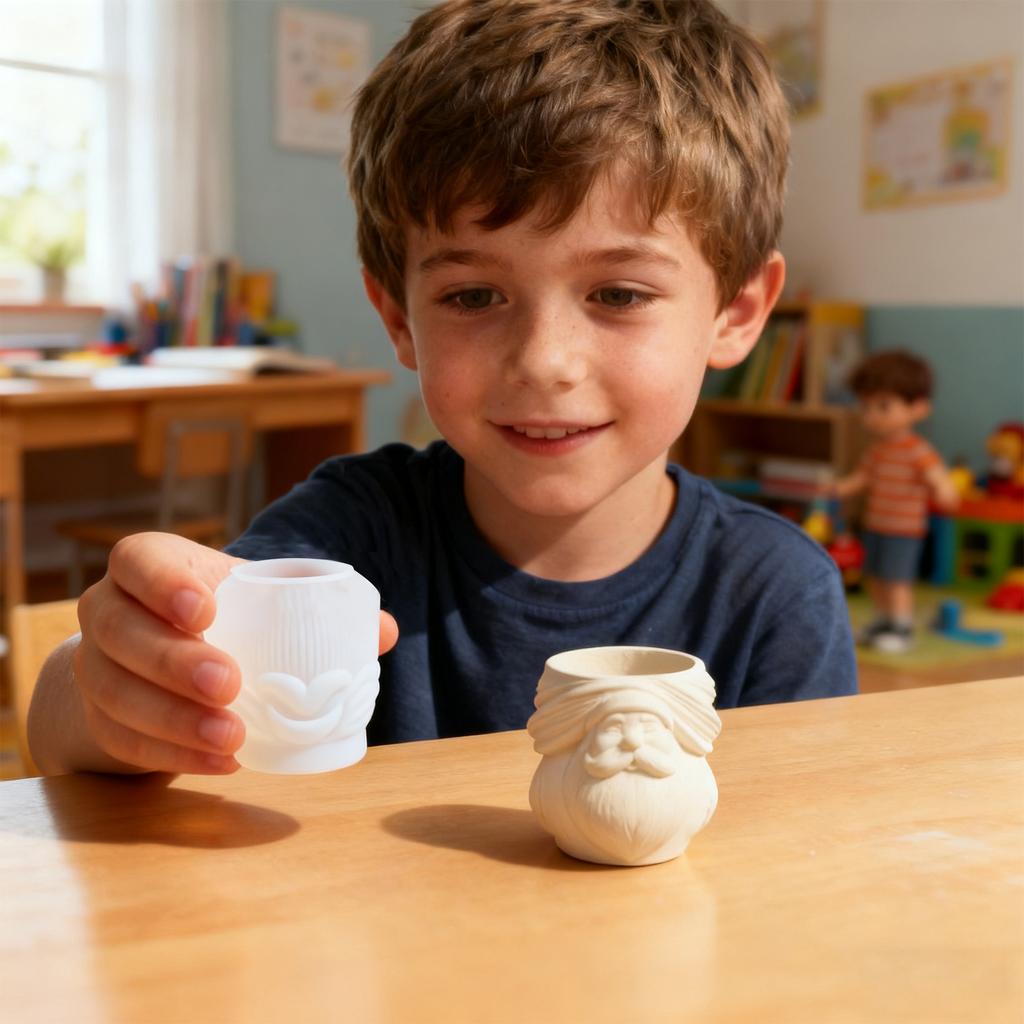 DIY Silicone Molds For Scented Candles, Vases, Christmas Flower Pots, And Plaster Cups