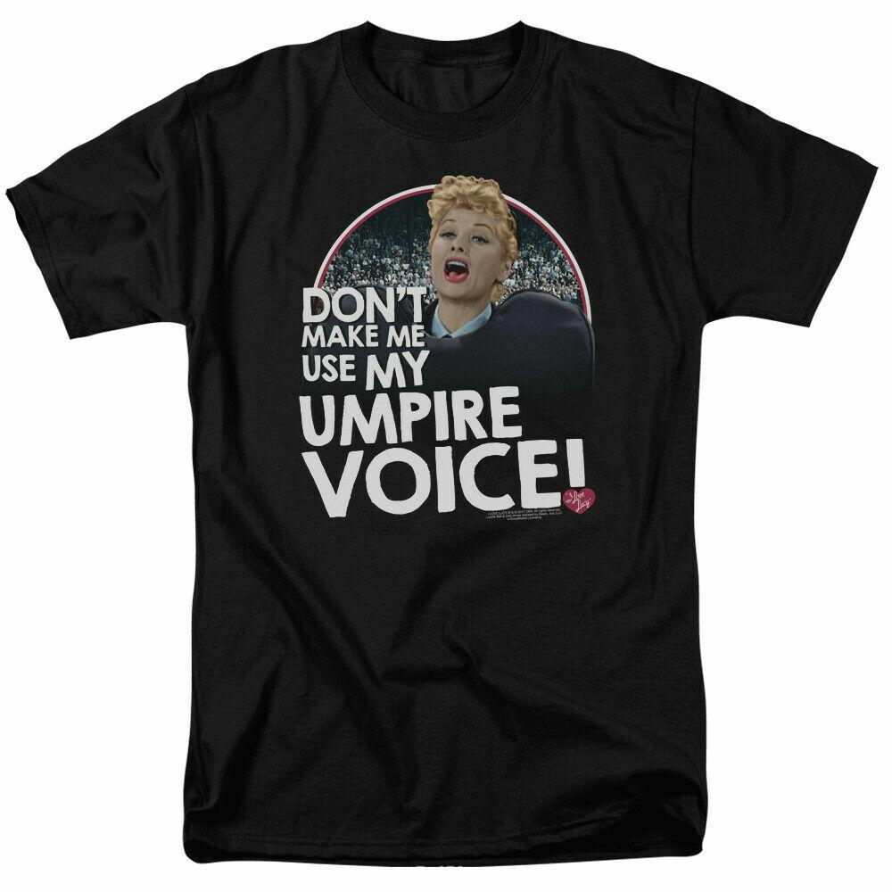 I Love Lucy Umpire Voice T Shirt Licensed Funny TV Show Tee Black XL