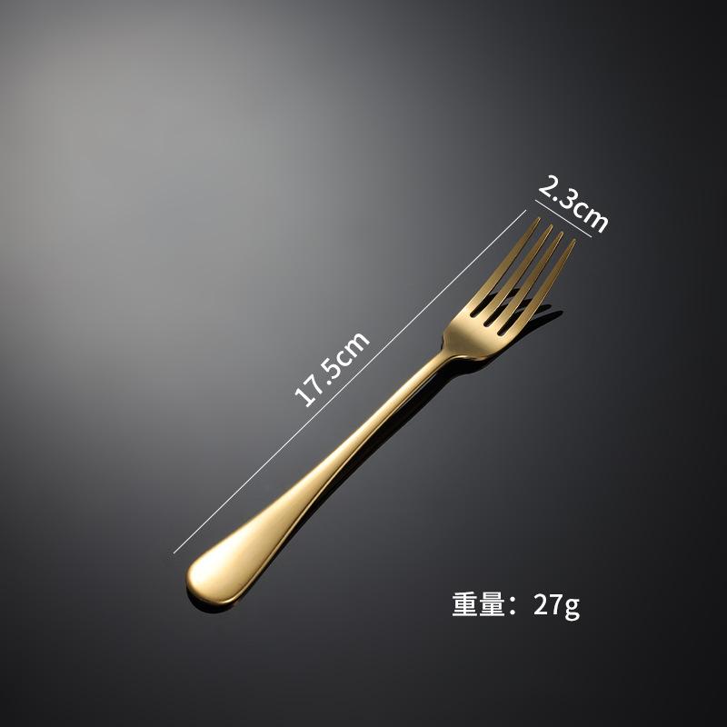 Customized stainless steel western food knife and fork spoon titanium plating processing multi-specification pvd process color gift set 1010