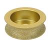3 Inch Brazed Diamond Grinding Wheel Profile Hand Edging Wheel for 20mm Thick Tile Quartz Marble Granite