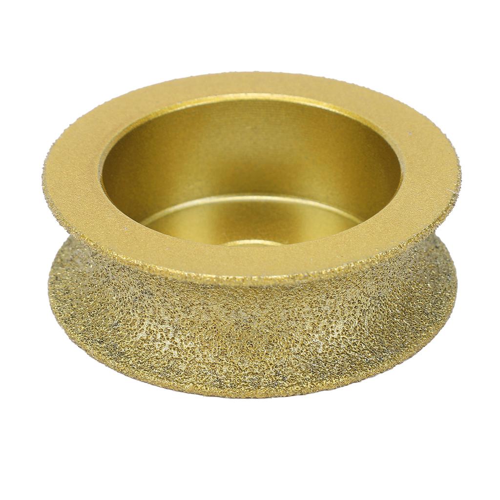 3 Inch Brazed Diamond Grinding Wheel Profile Hand Edging Wheel for 20mm Thick Tile Quartz Marble Granite
