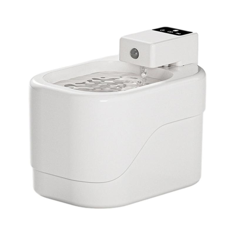 Cats Water Fountains Dogs Water Dispenser Big Capacity Super Mute Automatic Low Noise Waterer белый