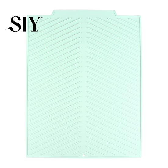 Accessoire de Table de Cuisine Tapis d'Égouttement en Silicone pour Comptoir Résistant à la Chaleur Antidérapant Grande Surface Épais Multi-usages Filtre à Eau Évier