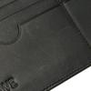 Used 12695 Linen Long Horizontal Wallet 101.79.978 7940 Textured Calfskin Bifold Anagram Embossed Black Men's from