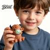 Animal Shaped Stress Ball Highland Cow Squeeze Toy Anxiety Relief Sitting Cattle Sensory TPR Reliever Soft Stretchy Pinch Home Office Relaxation Tool