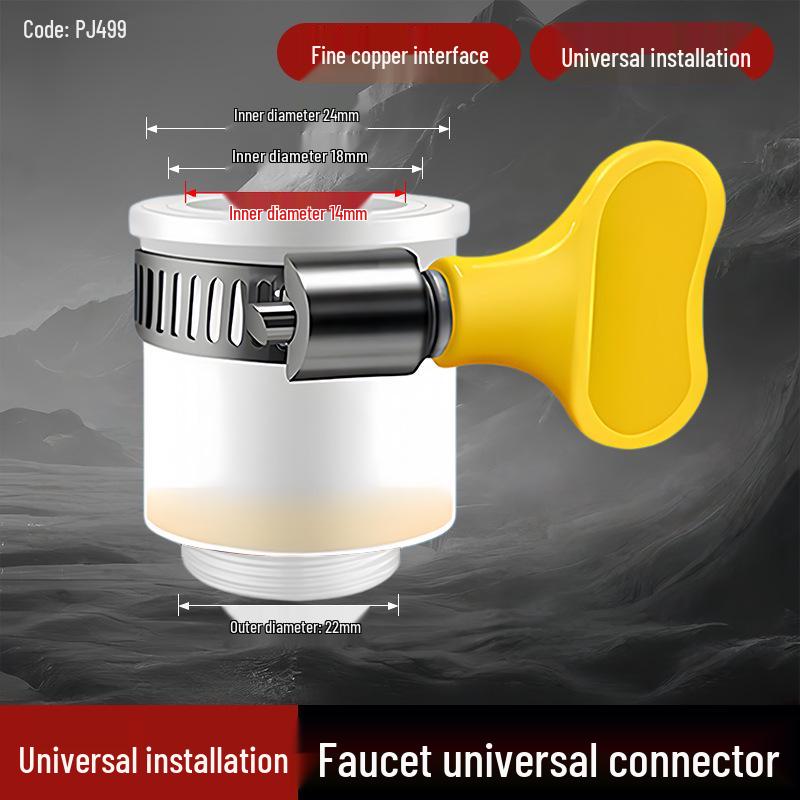 Splash-Proof Universal Rotating Faucet Aerator & Extender