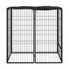 Vidaxl Kojec Dla Psa, 6 Paneli, Czarny, 50X100 Cm, Stalowy