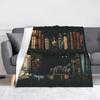 Halloween Black Cats Flannel Blankets Witchy Spooky Novelty Throw Blanket for  Sofa Bedding Lounge 150*125cm Bedspreads