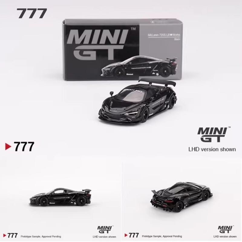 In Stock Minigt 1:64 777 775 812 Mclaren 720s 750s Simulation Alloy Micro Die Cast Car Model Custom Toys Collection Gifts