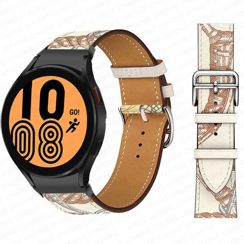 20mm Armband für Samsung Galaxy Watch 6 4 classic/5 Pro 44mm 40mm 47mm 43mm 45 Ohne Lücken Lederarmband Correa Galaxy Watch 6 Armband