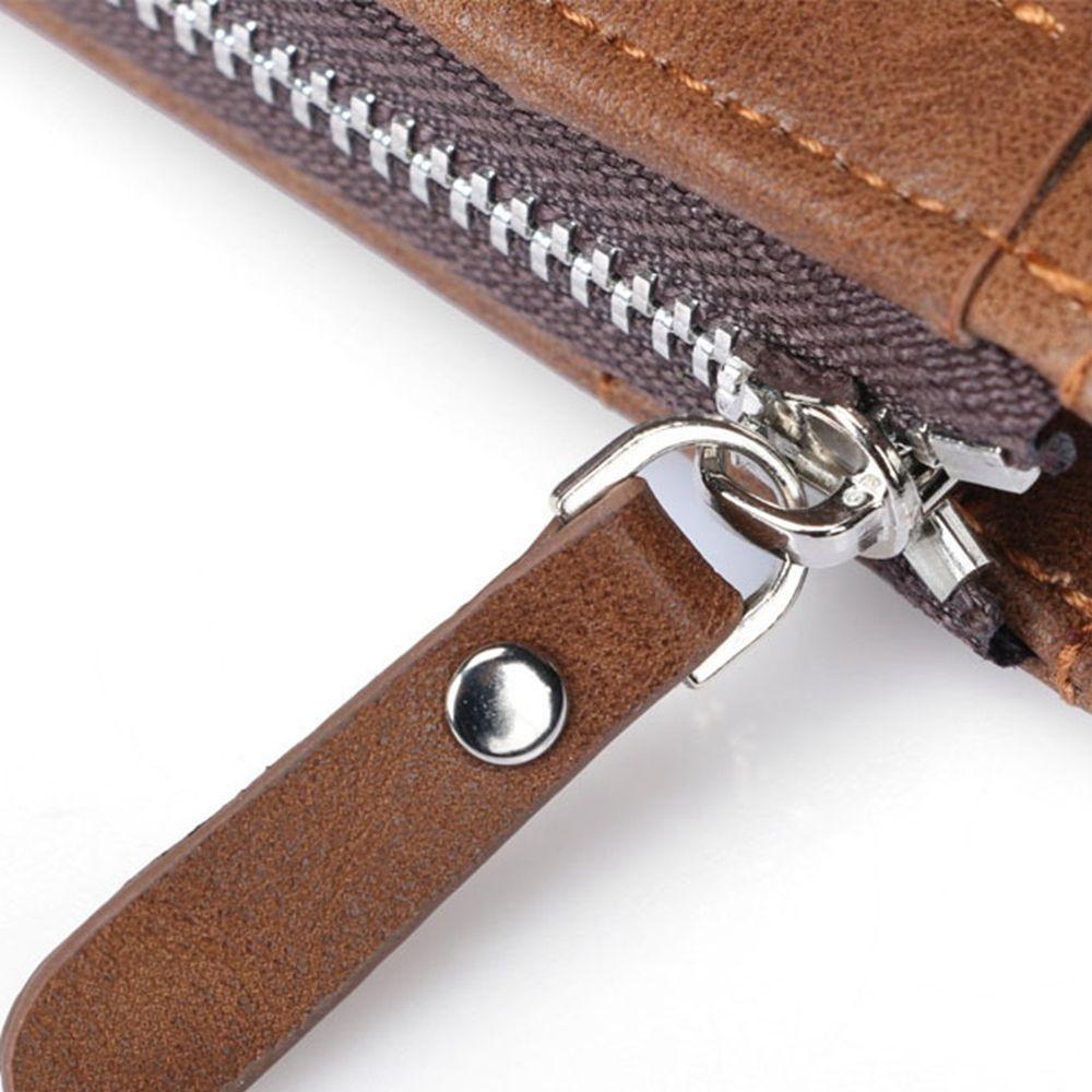 Ultra-thin PU Leather Business Card Case Casual Male Purses Money Clips Short Coin Purse Men Wallet