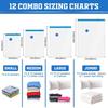 Vacuum Storage Bags Thick Clothes Organizer Quilt Blanket Duvet Down Jacket Compression Bag Household Space Saver