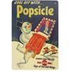 Popsicle Vintage Advertisement Tin Sign Nostalgic Snowman Retro Wall Decor