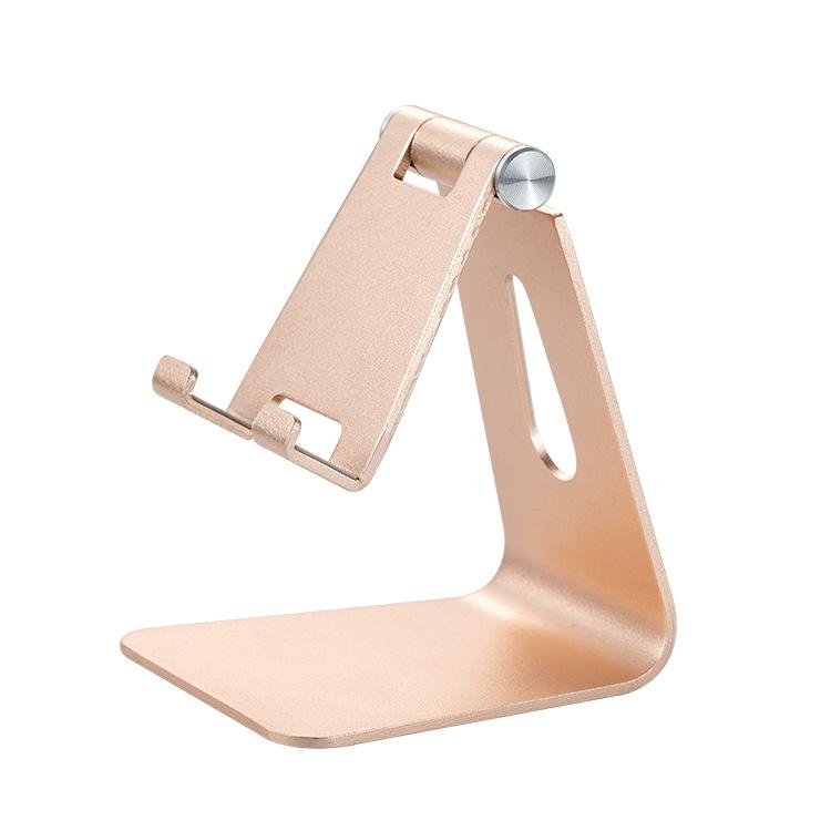

Aluminum Alloy Foldable Mobile & Tablet Stand with Custom Logo Option золотой