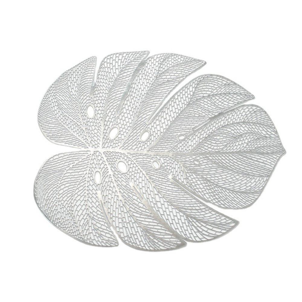 Heat Resistant Leaf-shaped Placemat Monstera Leaf Placemat  Anniversary Celebration