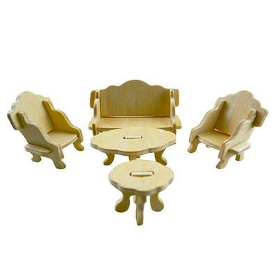 Mini Möbel 34-teiliges Modellset Puppenhaus DIY Simulation Heimdekoration