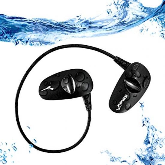 Buy Finis amnis stream swim bt headphones unisex adult, black, fr