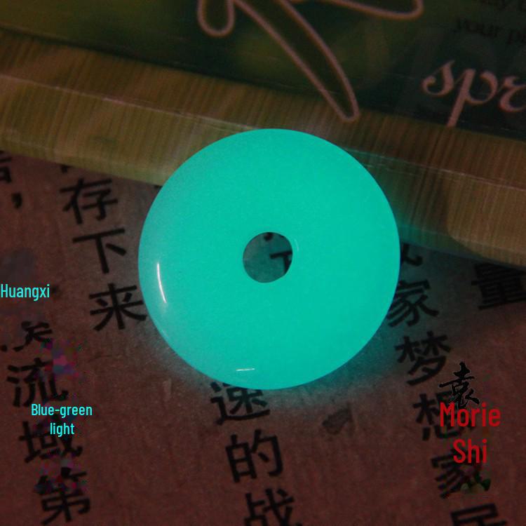 

Ожерелье с подвеской из светящегося флюорита и нефрита — дизайн пряжки Peace, доступно в диаметре 2,5 см, 3 см или 5 см 2.5 cm