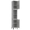 Bathroom Cabinet Concrete Grey 30 X 30 X 190 Cm Particleboard