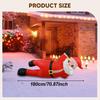 Christmas Inflatable Santa 5.9ft Built in LED Lights Outdoor Decoration Inflatable Figure for Yard Outside Indoor Patio Decor