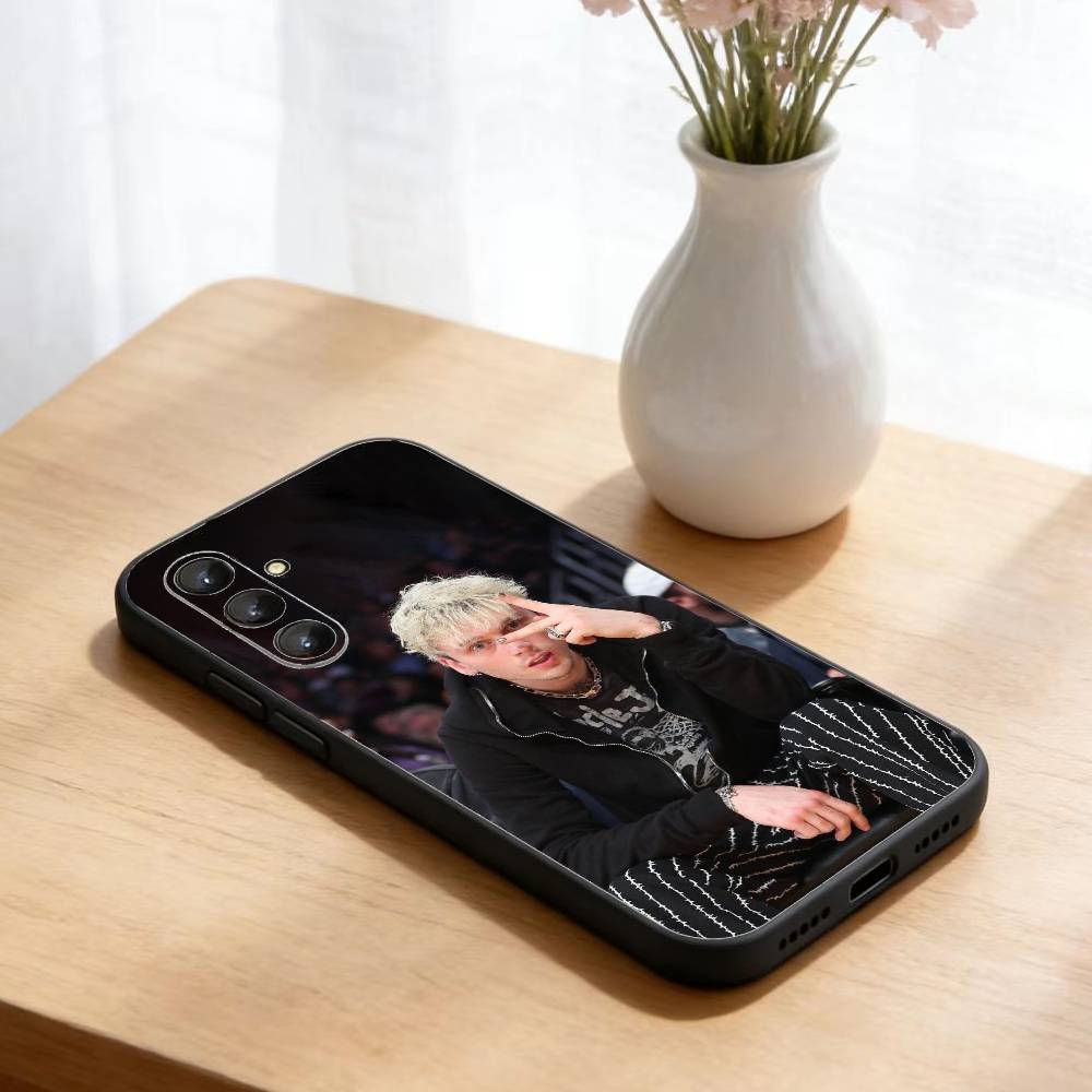 MGK Machine Gun K-Kelly  Phone Case For Samsung Galaxy A73,21,22,32,71,53,52,51,80,5G Soft Black Cover