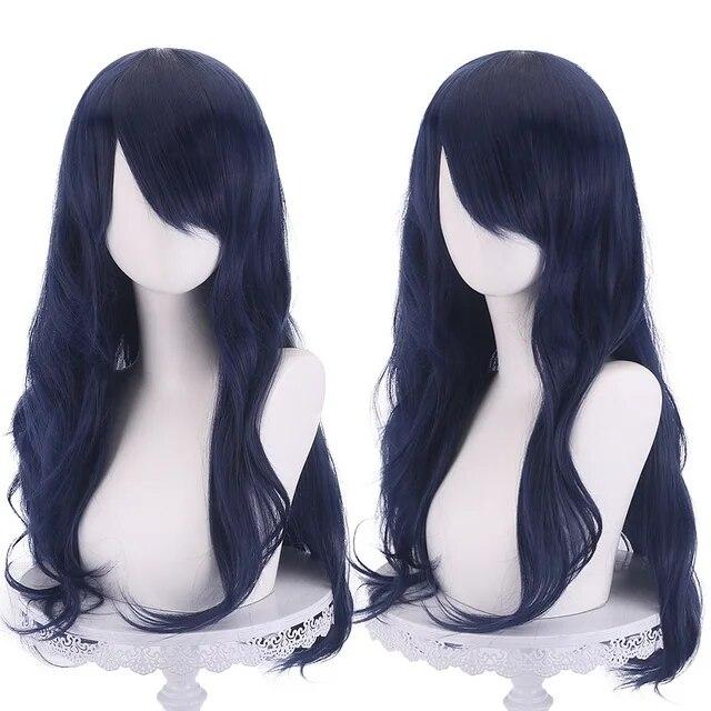 Cosply Wig 70 Cm Red Long Curly Synthetic Wig Anime Halloween Wig Body Lucky Girl Ruby Gillman  Christmas  Party