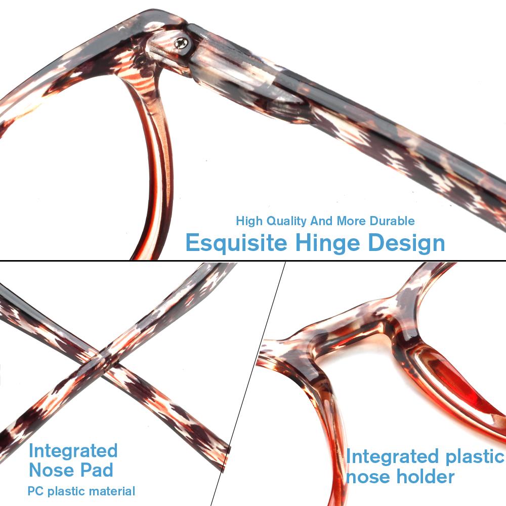 TUREZING Presbyopia Eyeglasses For Men For Women Stylish Pattern HD Metal Hinges Cozy To Wear Portable Diopter Diopter Eyeglasses
