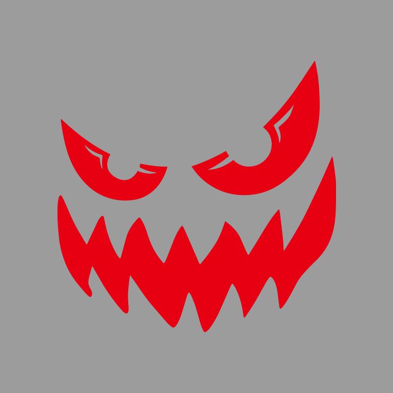 Happy and Evil Devil Smile Decals & Bumper Creative&funny Stickers for Cartoon Fans&lover,high Quality for Car Trucks Motorcycle