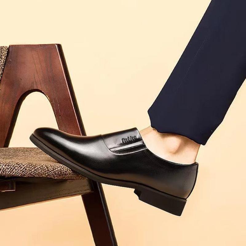 [0% real cowhide] Leather shoes men's business dress leather shoes men's casual foot cover high-end soft-soled leather shoes