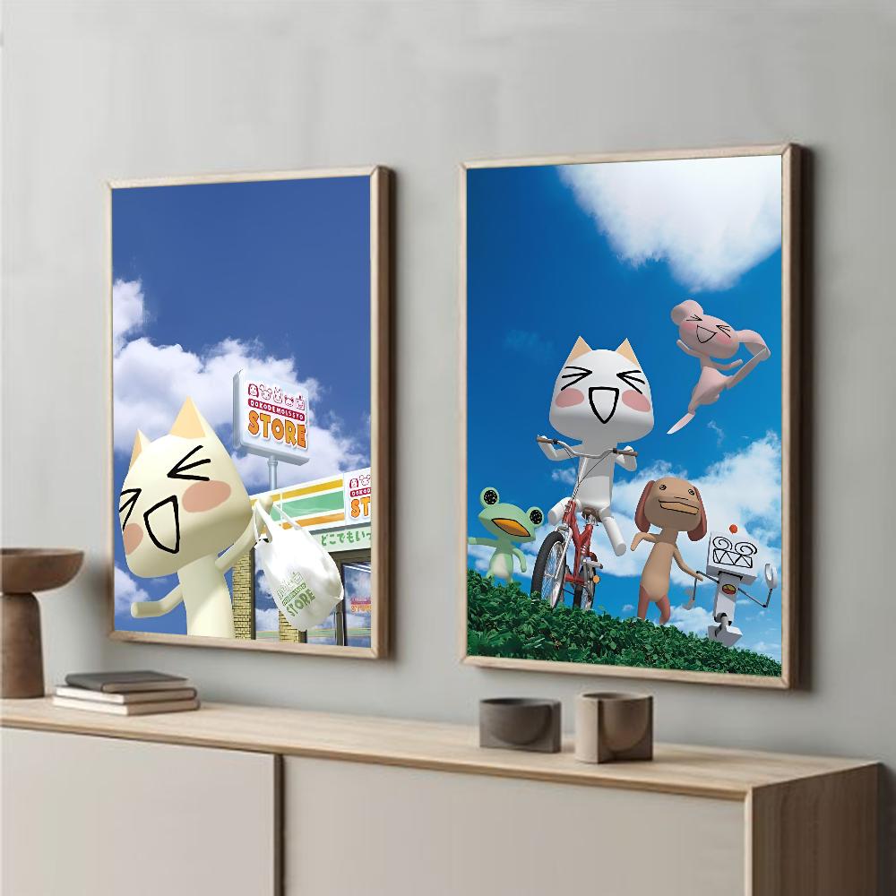 Inoue Toro CUTE Cat Hot Classic Movie Poster HD Art Sticky Wall Waterproof Home Living Room Bar Decoration