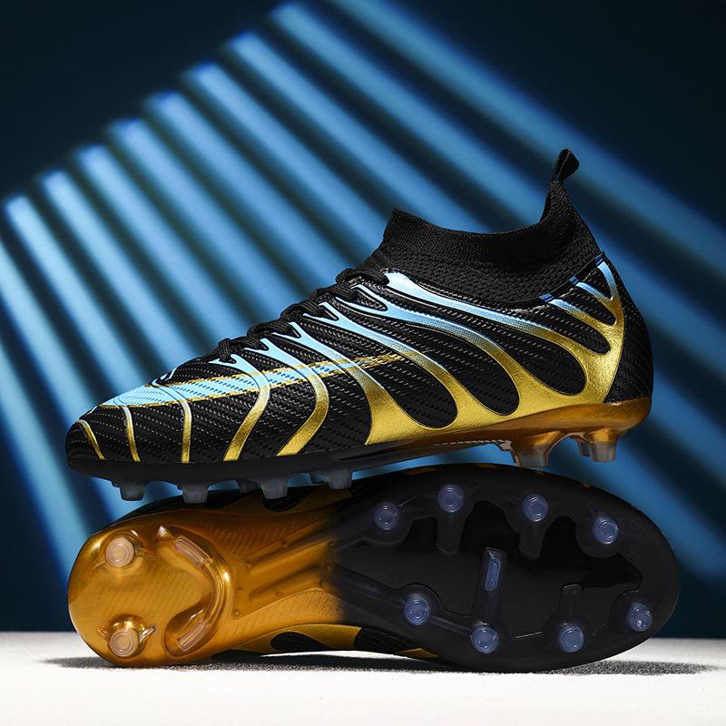 Football Shoes Men's and Women's TF Broken Nails Competition Sports Training Shoes Youth Students Ground Spikes Running Shoes