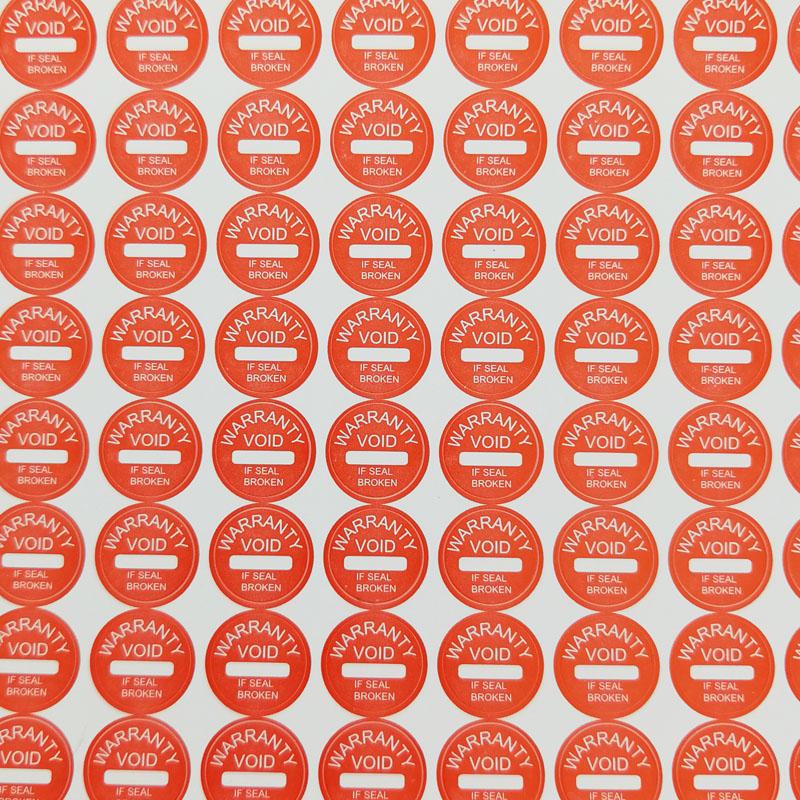 1000pcs/Lot Diameter 10mm Warranty Label Sticker Void If Seal Broken Damaged