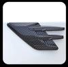 Decorative Car Side Fender Air Outlet Vent Cover Bonnet Decor Molding Part Car Styling Shark Gill Decoration Sticker Carbon Fiber Color