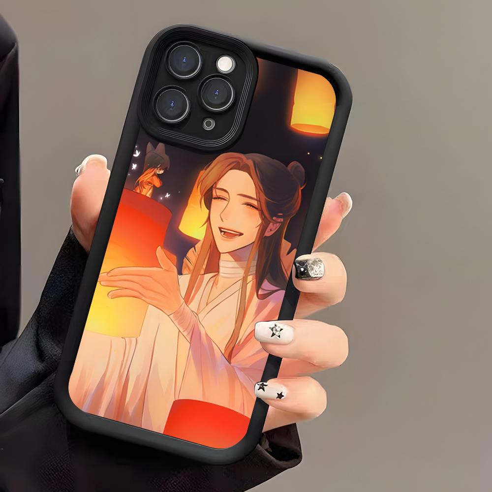 Heaven Officials Blessing Phone Case For IPhone 17 Air 16 E 15 14 Plus 13 12 11 Pro Max Black Sky Eye Stepped Protective Case