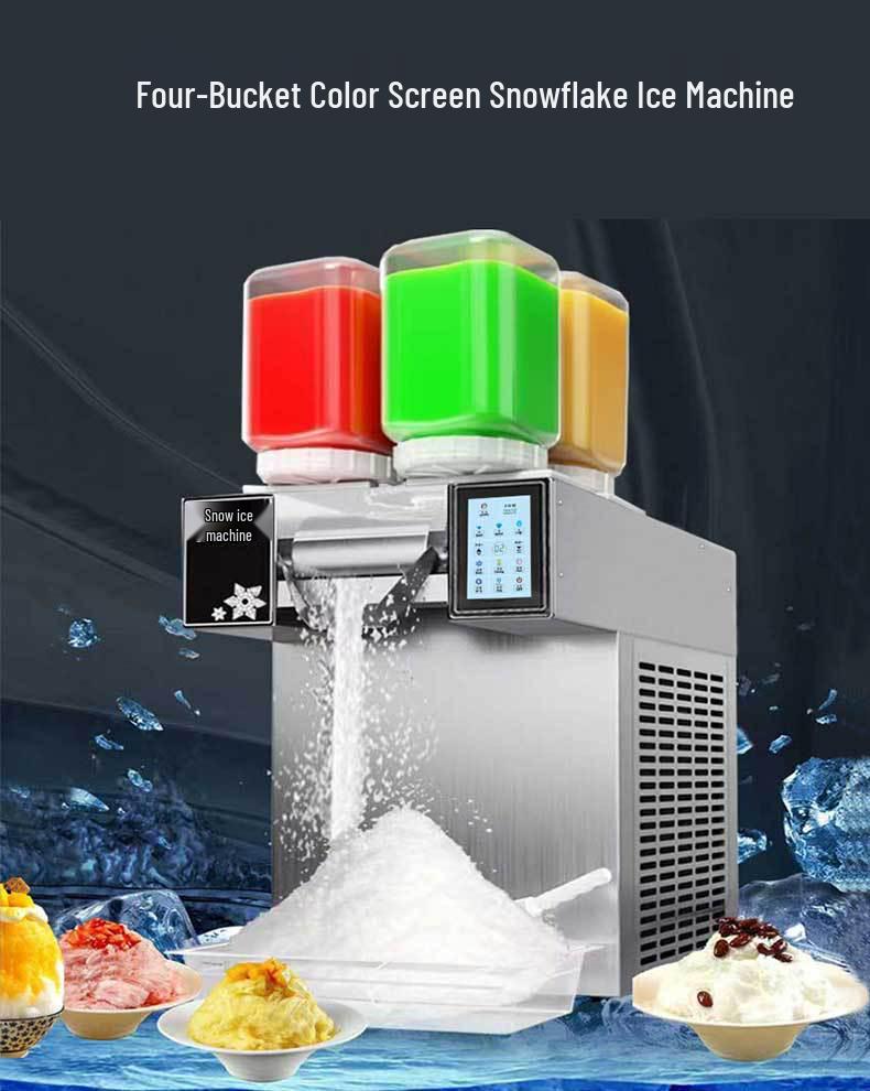 Summer Four-Flavor Snowflake Ice Noodles Machine – Popular Commercial Ice Maker